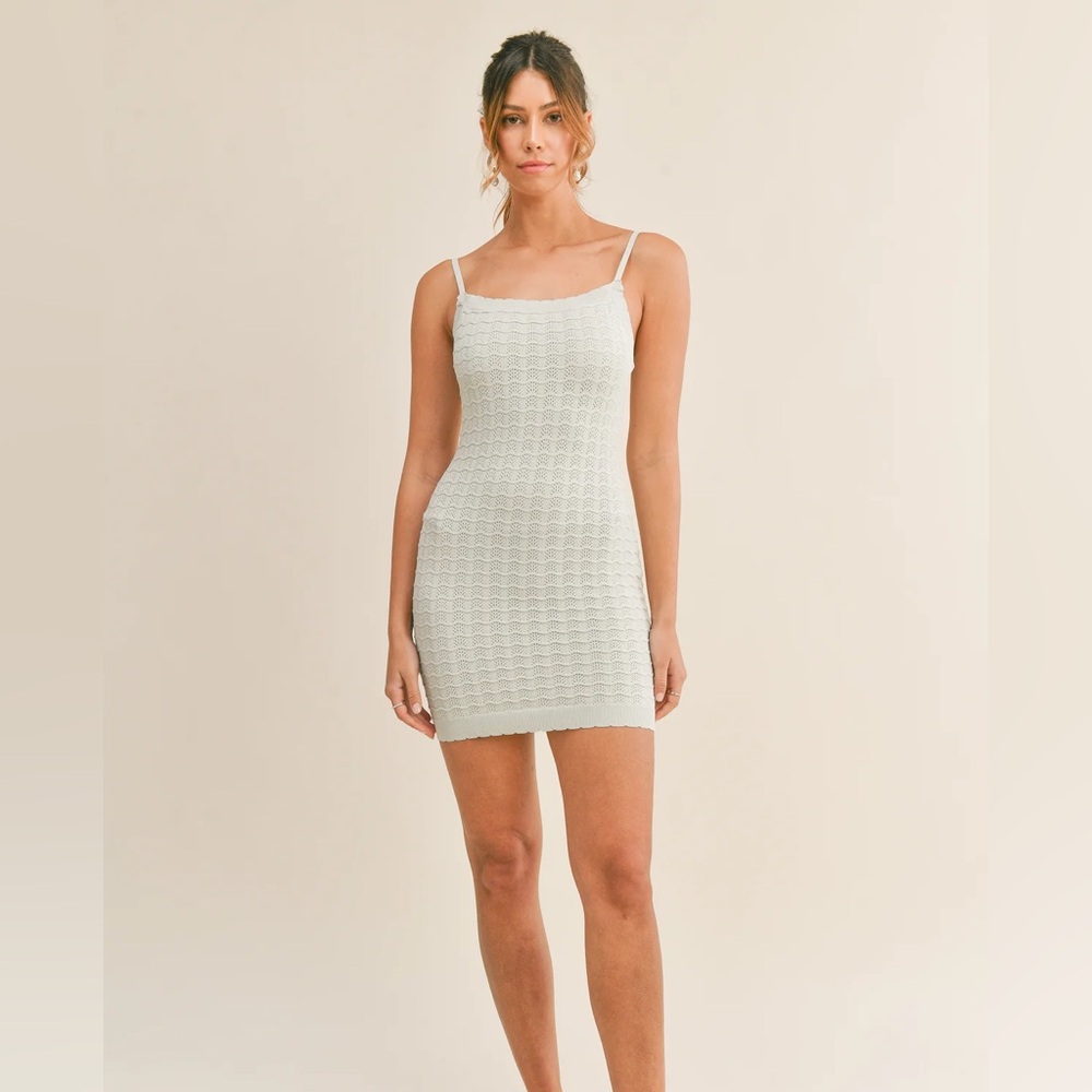 MABLE TATIANA CAMI KNIT MINI DRESS Size Small Color Mint NEW W/ TAG